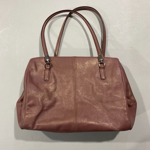 Coach Madison Madeline Satchel, Rose Gold Leather, EUC - Picture 2 of 12